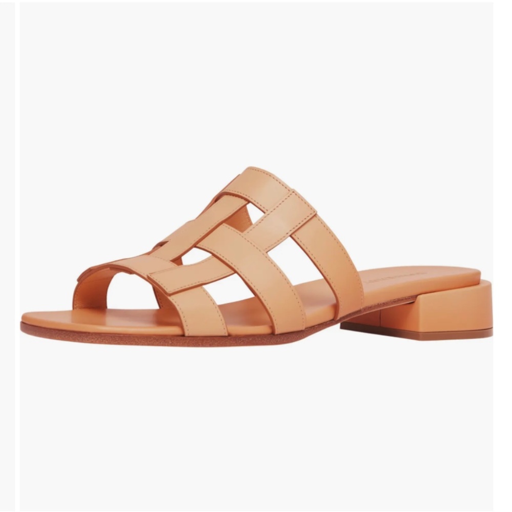 NIB $720 Burberry Lyna Cage Slide Sandal in LIGHT SESAME, Size 36.5 EU / 6.5 US! - Picture 4 of 16